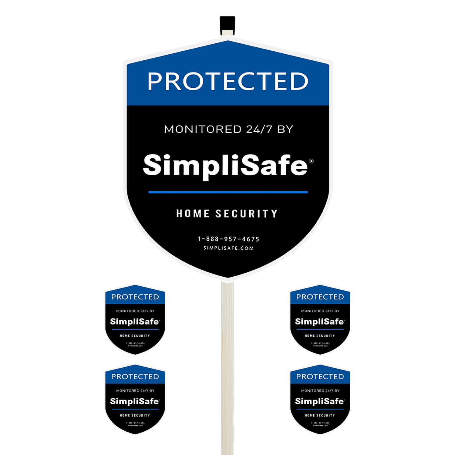 YHMYOALU yard sign with stake for SimpliSafe, high visibility deterrent.