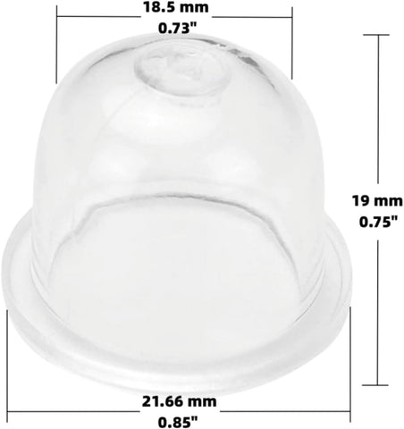 yhoparts kombi motor primer bulb closeup demonstrates fit for KM series trimmers