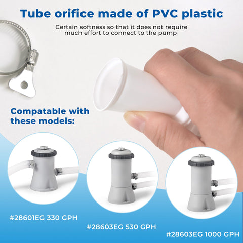YHSXLG pool hose compatible with 603 and 637 filter pumps for a tailored fit.