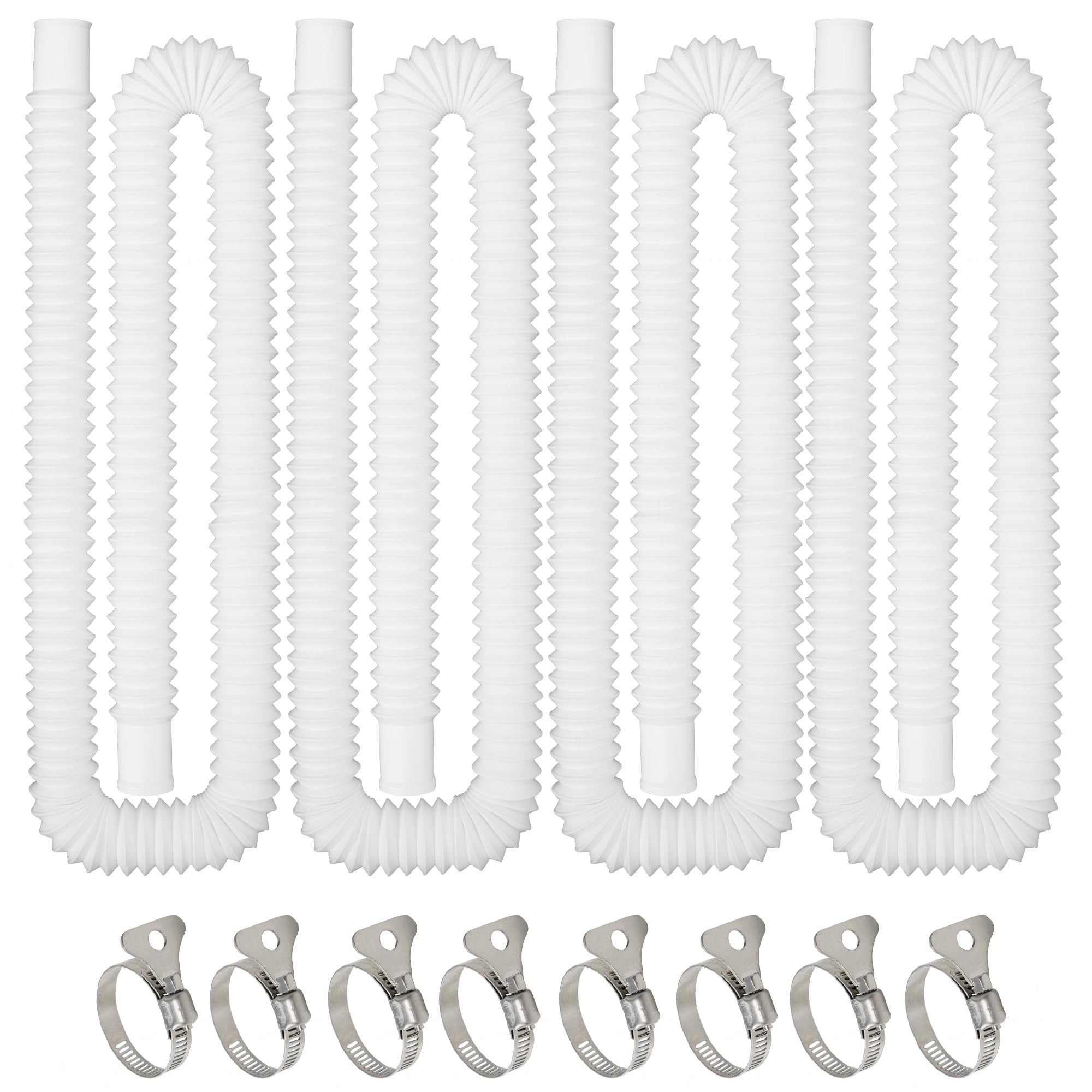 YHSXLG pool hose packaged set includes two hoses and clamps for convenience.