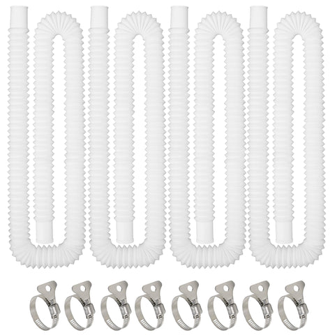 YHSXLG pool hose packaged set includes two hoses and clamps for convenience.