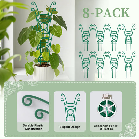 Yhtpouqe no-tools snap-together trellis for easy vertical growth