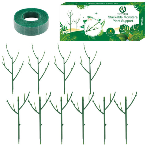 Yhtpouqe stackable monstera stake supports tall stems in indoor and outdoor settings.