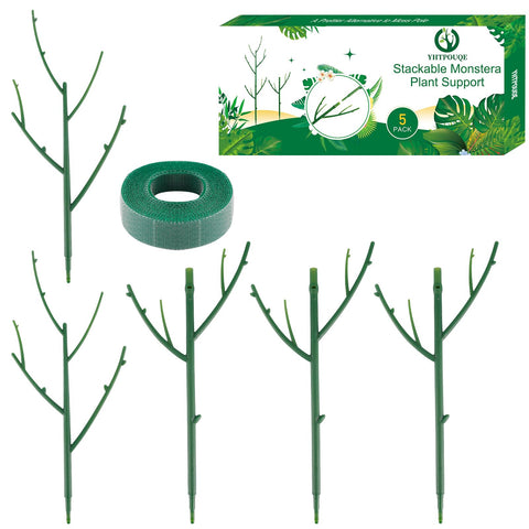 Yhtpouqe stackable monstera stake assembly supports tall stems without bending.