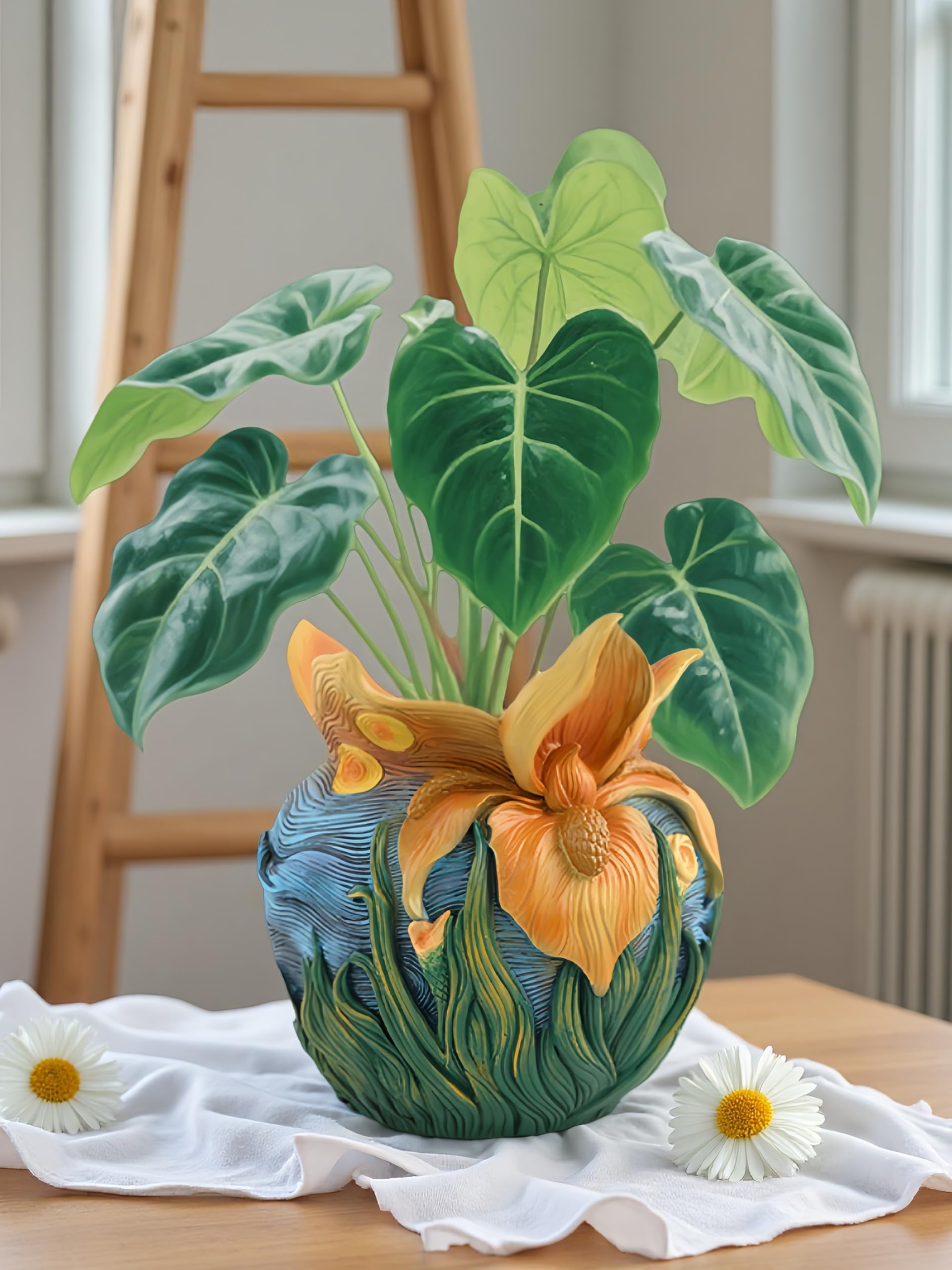 Yhupl Starry Night planter brightens home decor with vibrant color