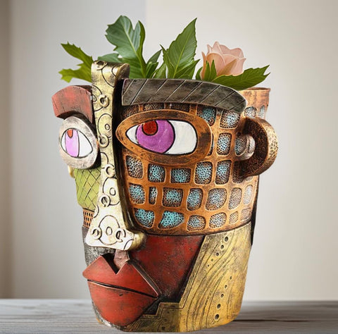 Yhupl unique artistic decor planter as a striking centerpiece