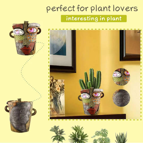 Yhupl planter with vibrant colors that resist fading indoors or outdoors