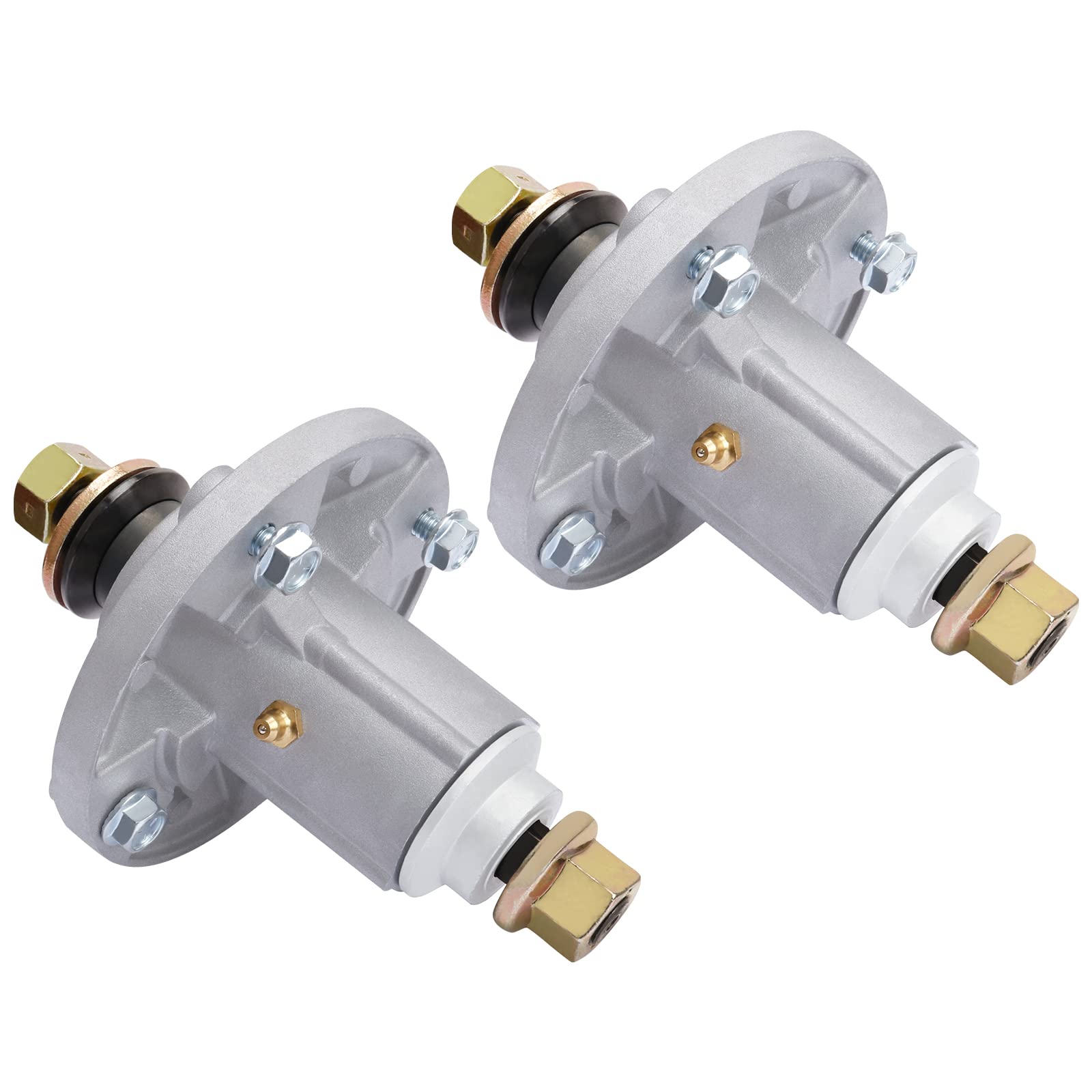 YiaChuii deck spindle assembly front view; ready-to-install kit for smooth cutting performance.