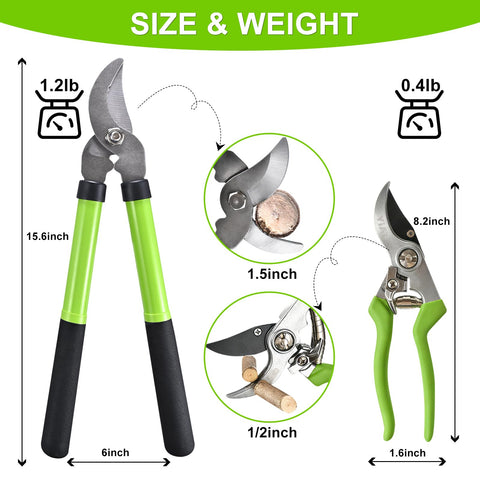 YIAD Dragon Horse ergonomic soft-grip handle reduces fatigue during long pruning sessions.