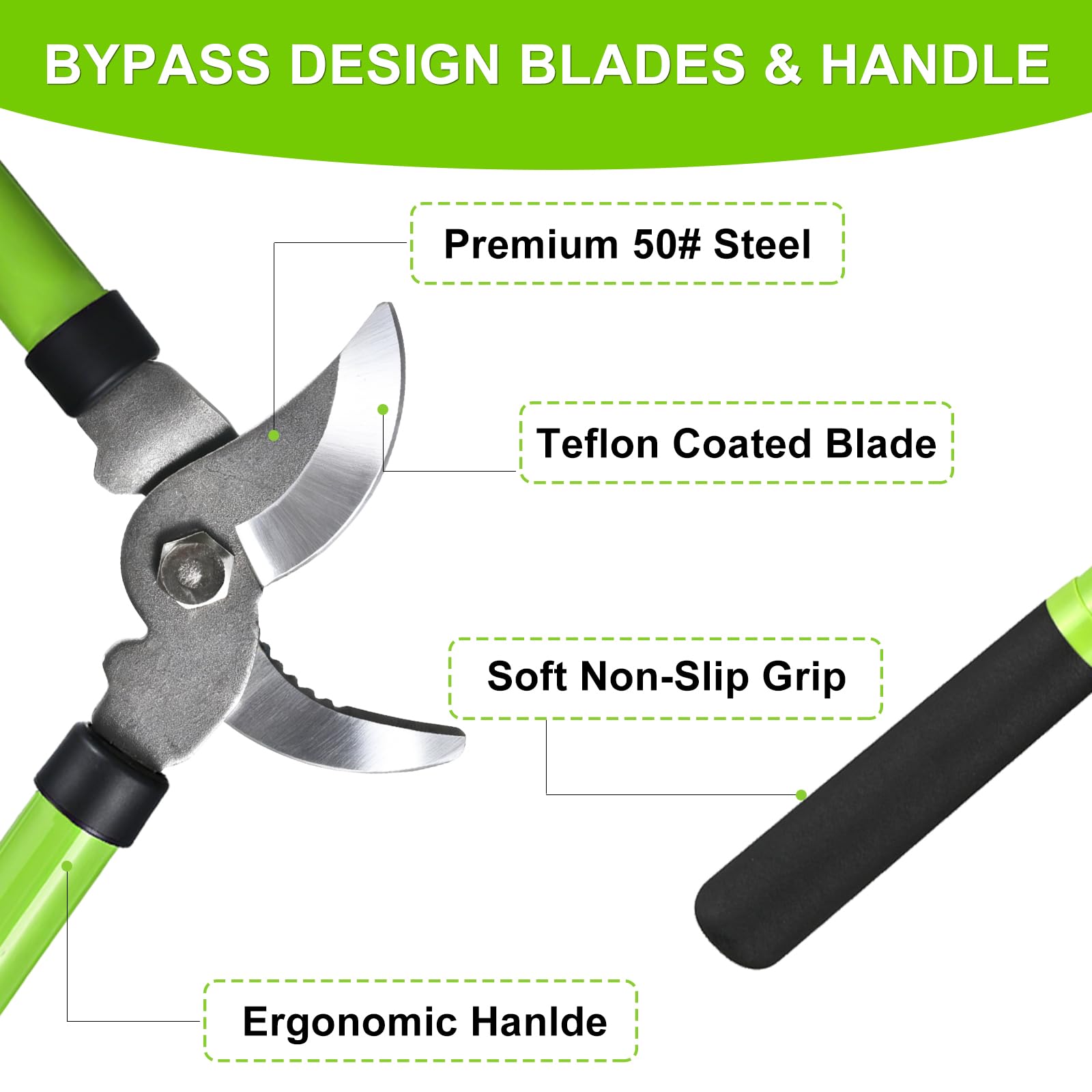 YIAD Dragon Horse garden shears trimming fine stems with precise 0.5-inch cut.