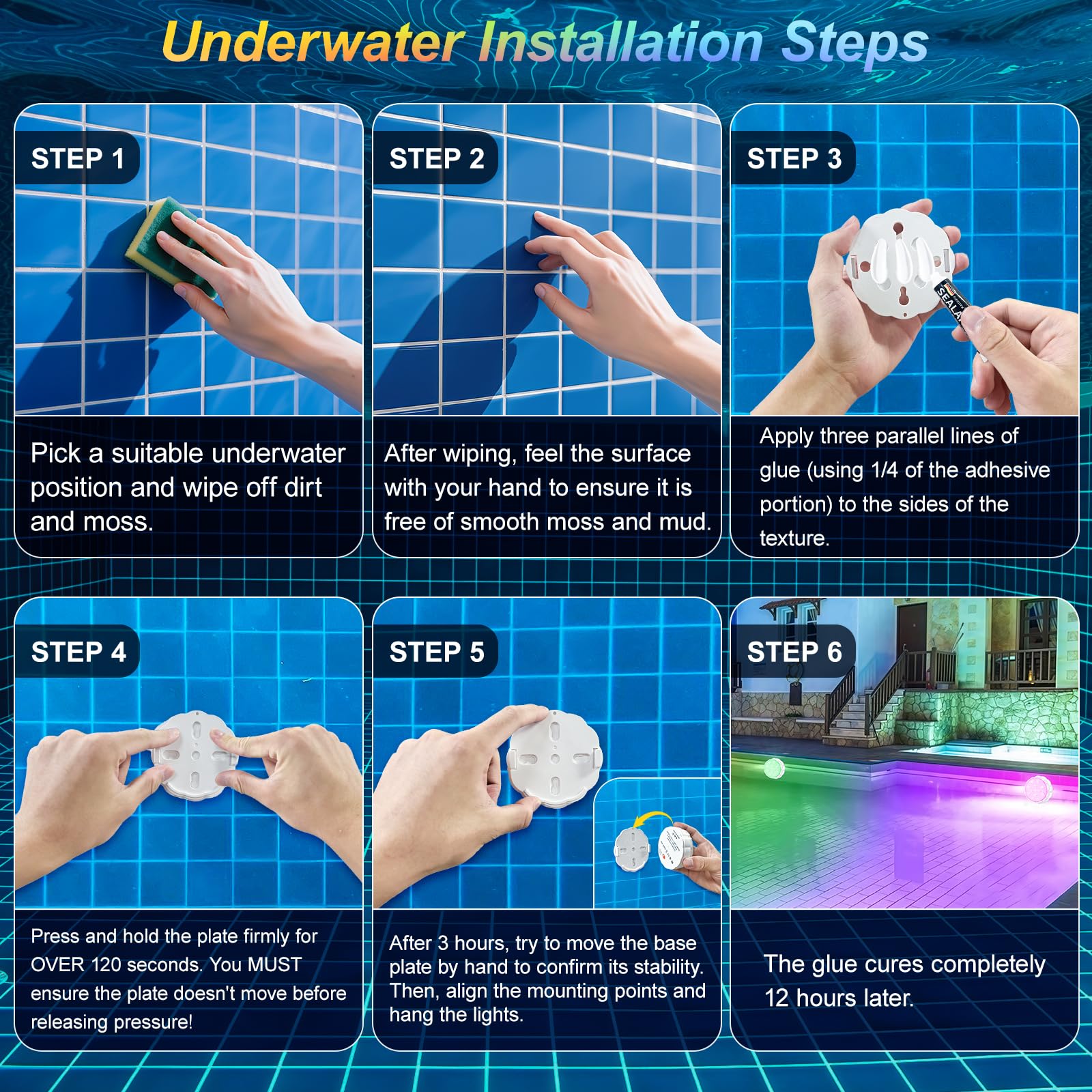 YiaMia floating pool light creates decorative underwater ambience
