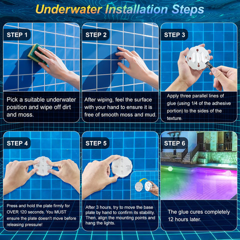 YiaMia floating pool light creates decorative underwater ambience