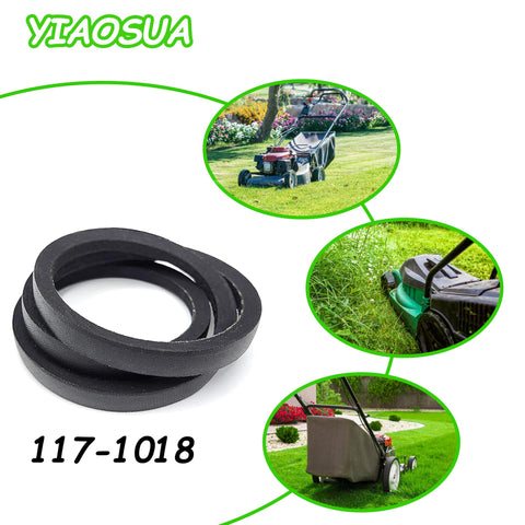 YIAOSUA 117-1018 belt packaging for mower maintenance replacement.