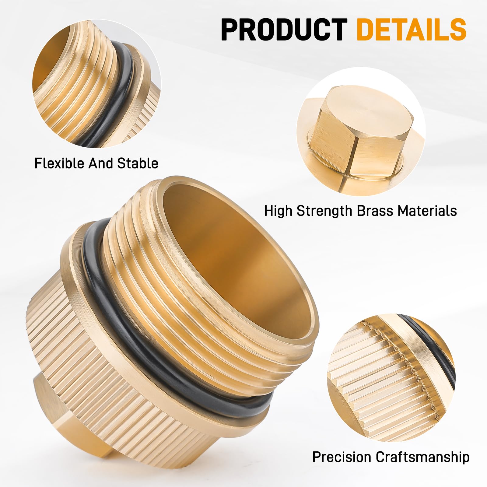 Brass component close-up highlighting corrosion resistance in pool environments
