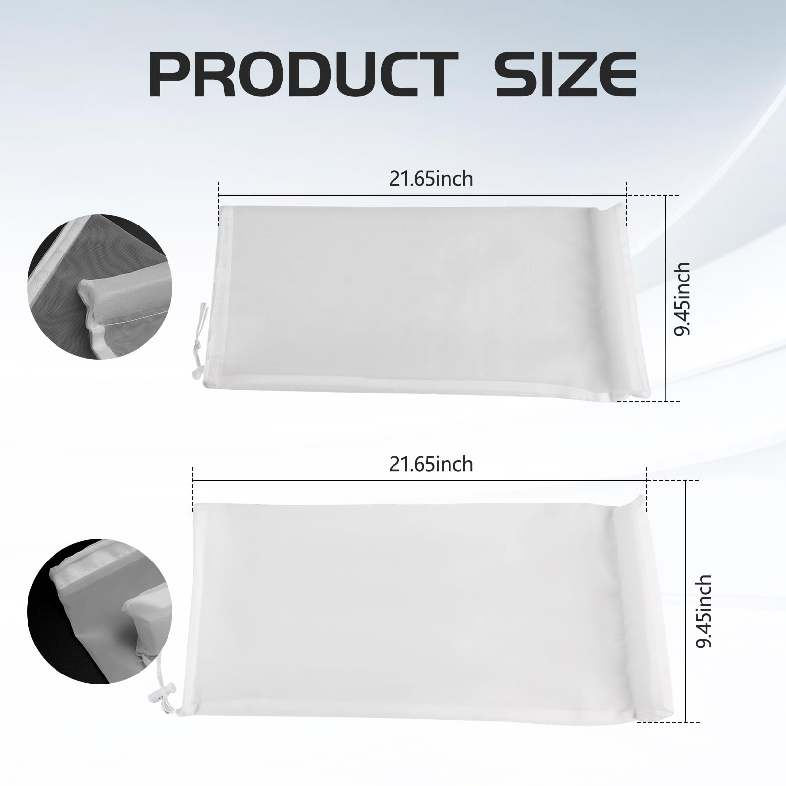 YIBEICO 2-pack replacement bags packaging set