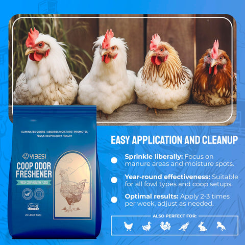 Yibesi all-in-one freshness across coops, runs, and small animal spaces