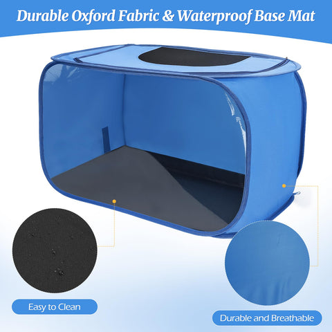 YIBOBO waterproof mat keeps bedding dry inside the brooder
