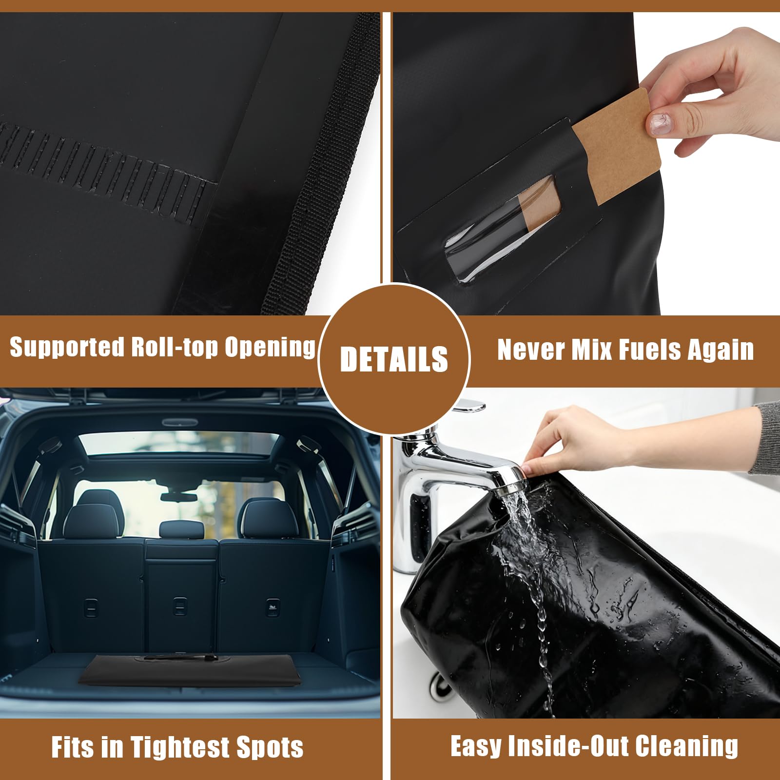 YIBOBO fold-flat design stores compactly under grills or in car trunks.