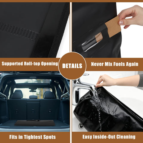 YIBOBO fold-flat design stores compactly under grills or in car trunks.