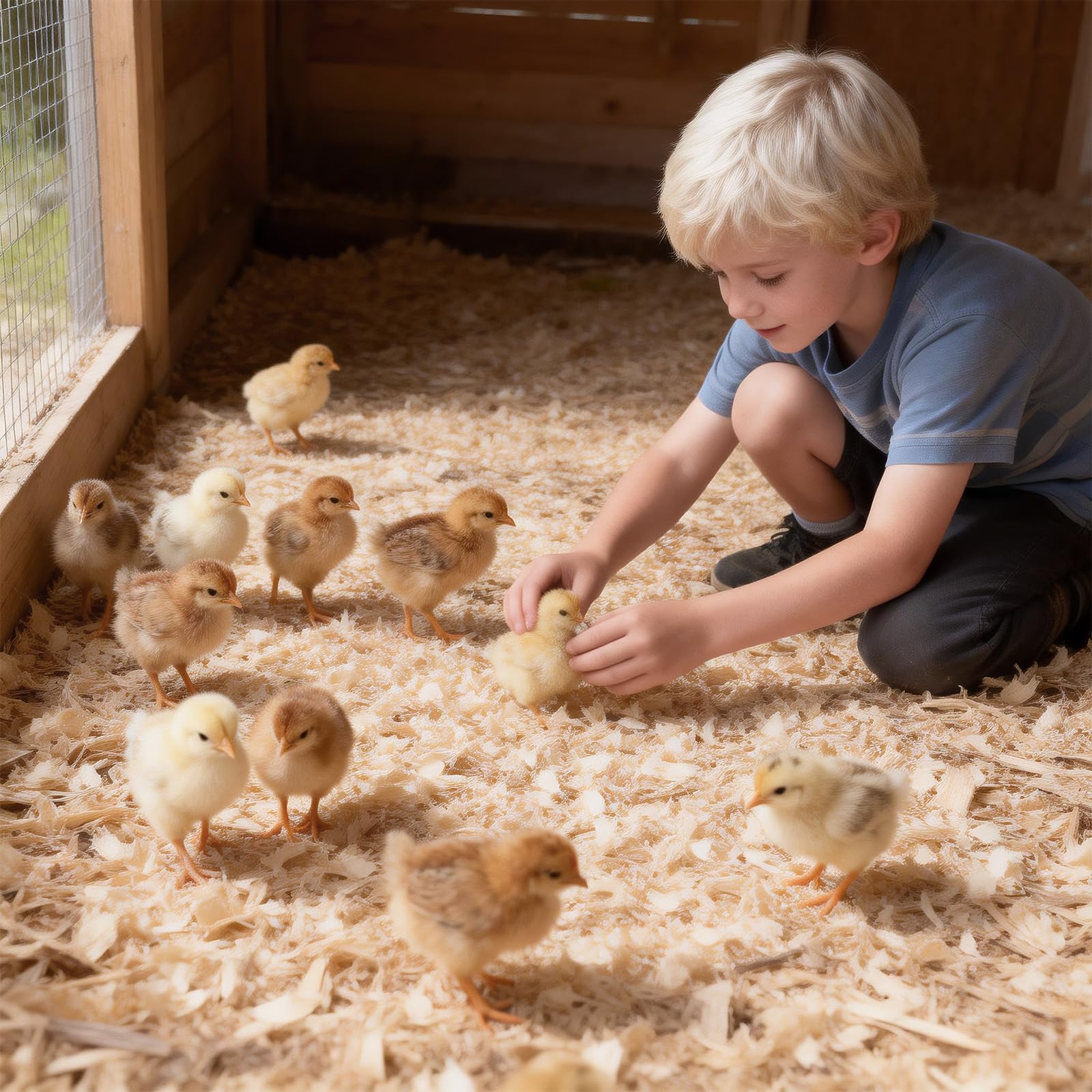 YIBOBO natural odor-control flakes promote a fresher coop environment.