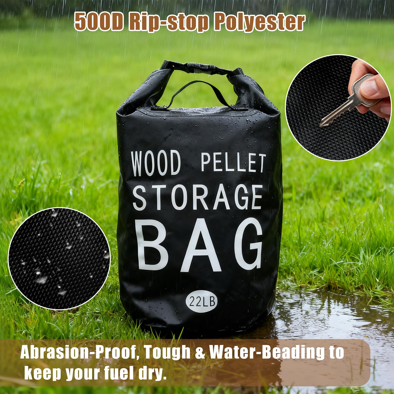 YIBOBO transparent label pocket helps organize fuel types at a glance.