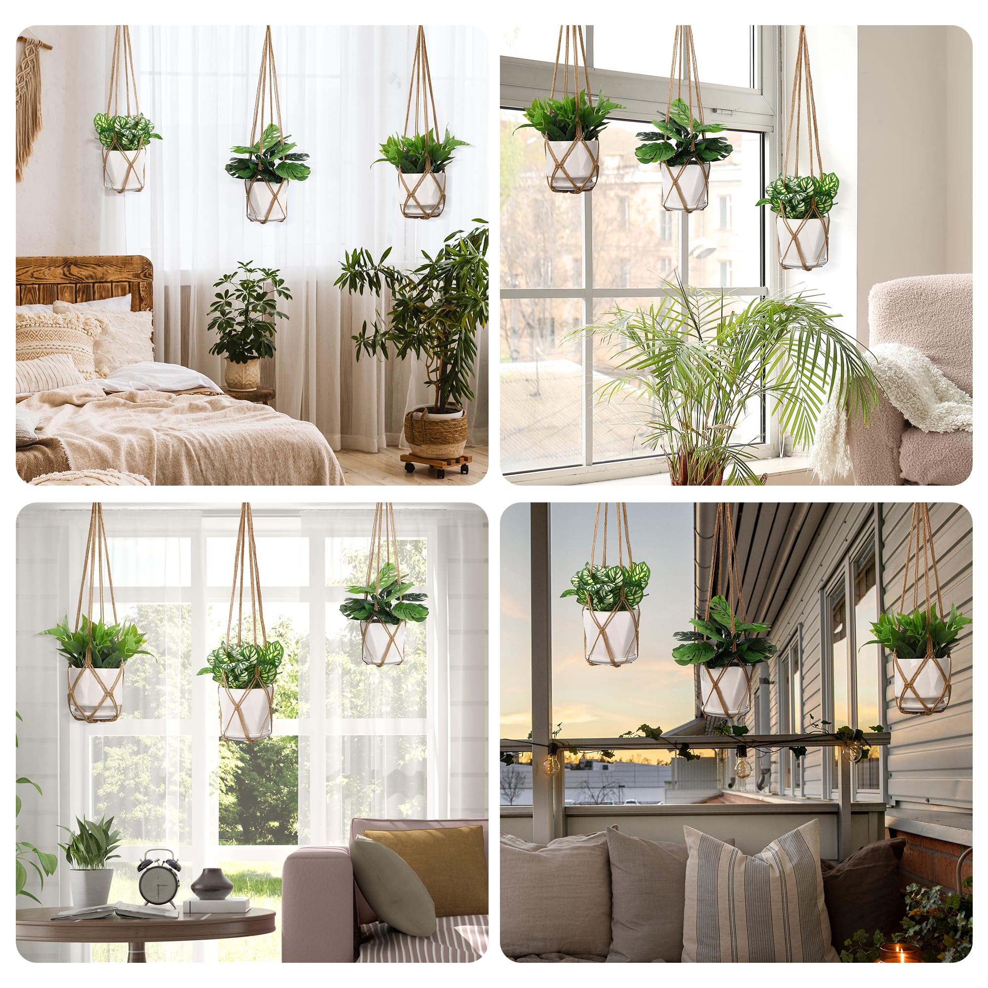 YIBOT Macrame Hanger easy installation for quick setup