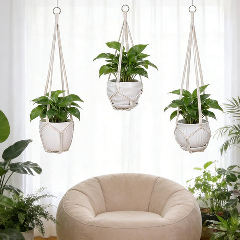 YIBOT package includes three hangers for easy pot swaps.