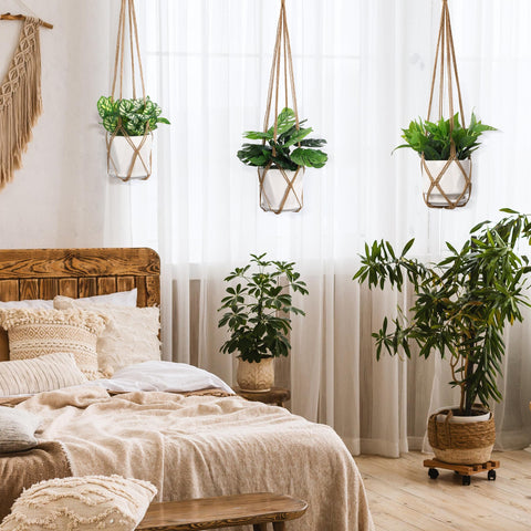 YIBOT Macrame Hanger with S-hooks included for easy hanging