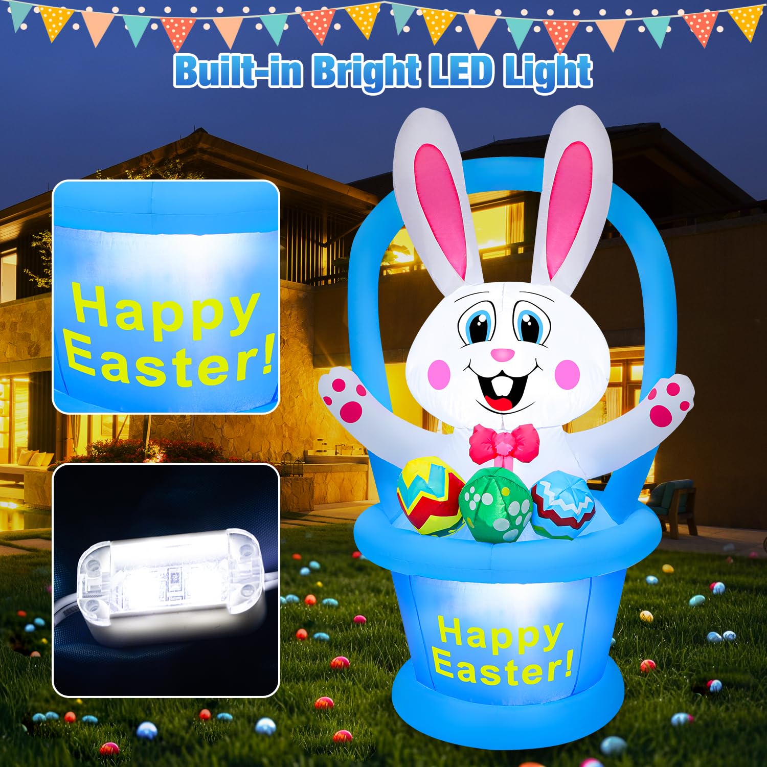 Yichuke outdoor Easter decor for patios and gardens creates festive ambiance