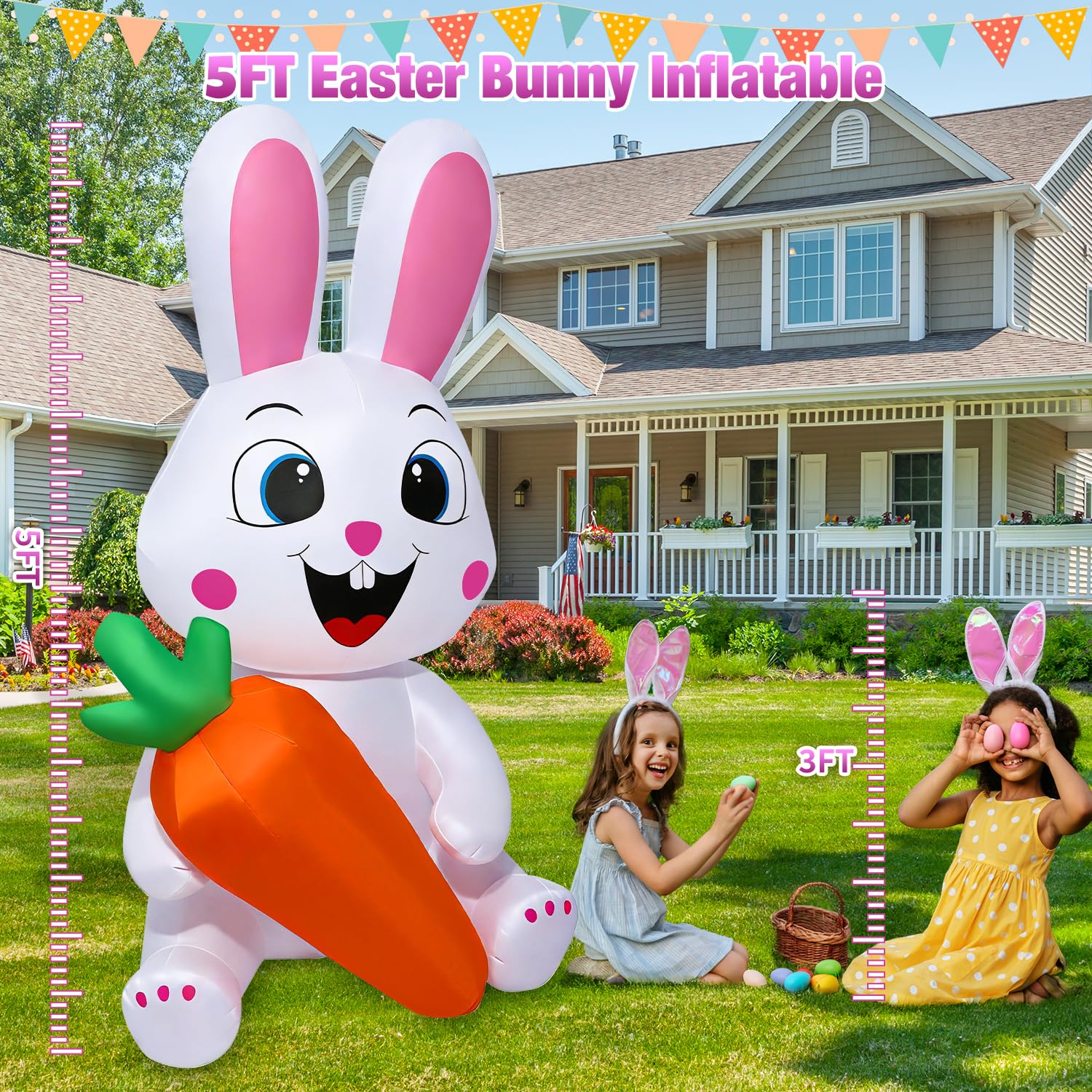 Yichuke weather resistant Easter decor for indoor and outdoor use
