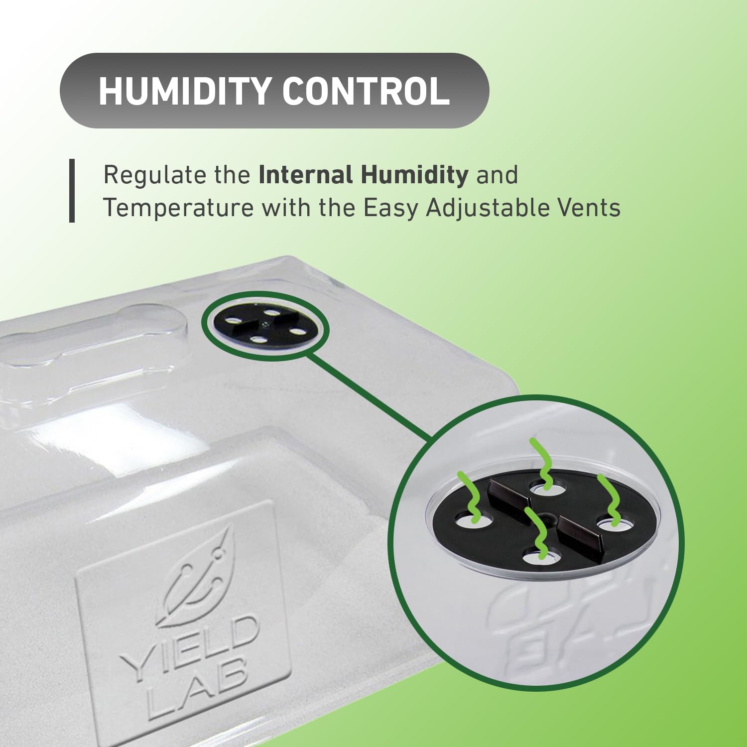 Yield Lab clear propagation dome supports germination and moisture observation