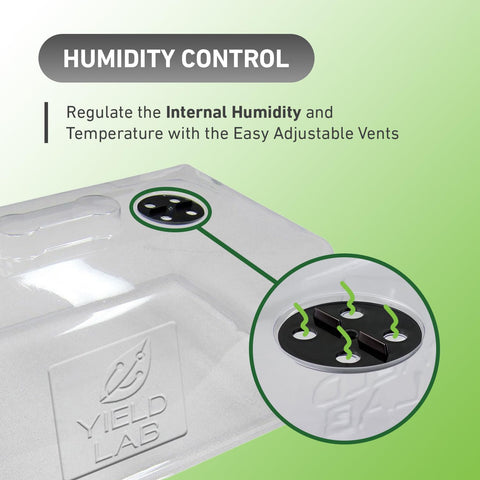 Yield Lab clear propagation dome supports germination and moisture observation