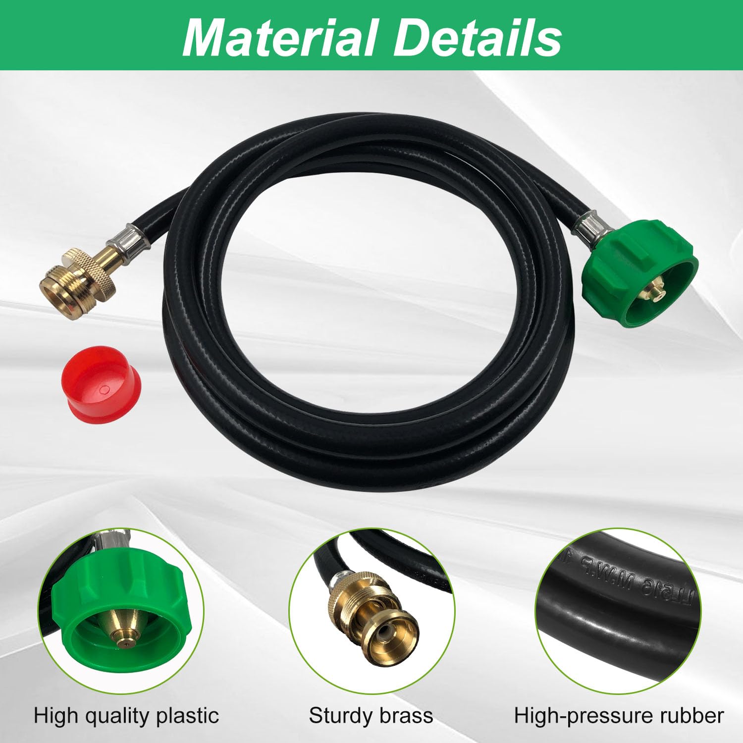Yigiao Weber Traveler 6ft propane hose for flexible outdoor cooking