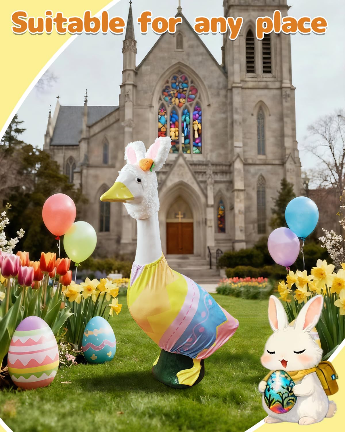 Yigney Easter outfit invites family and guests to enjoy festive garden scenes.