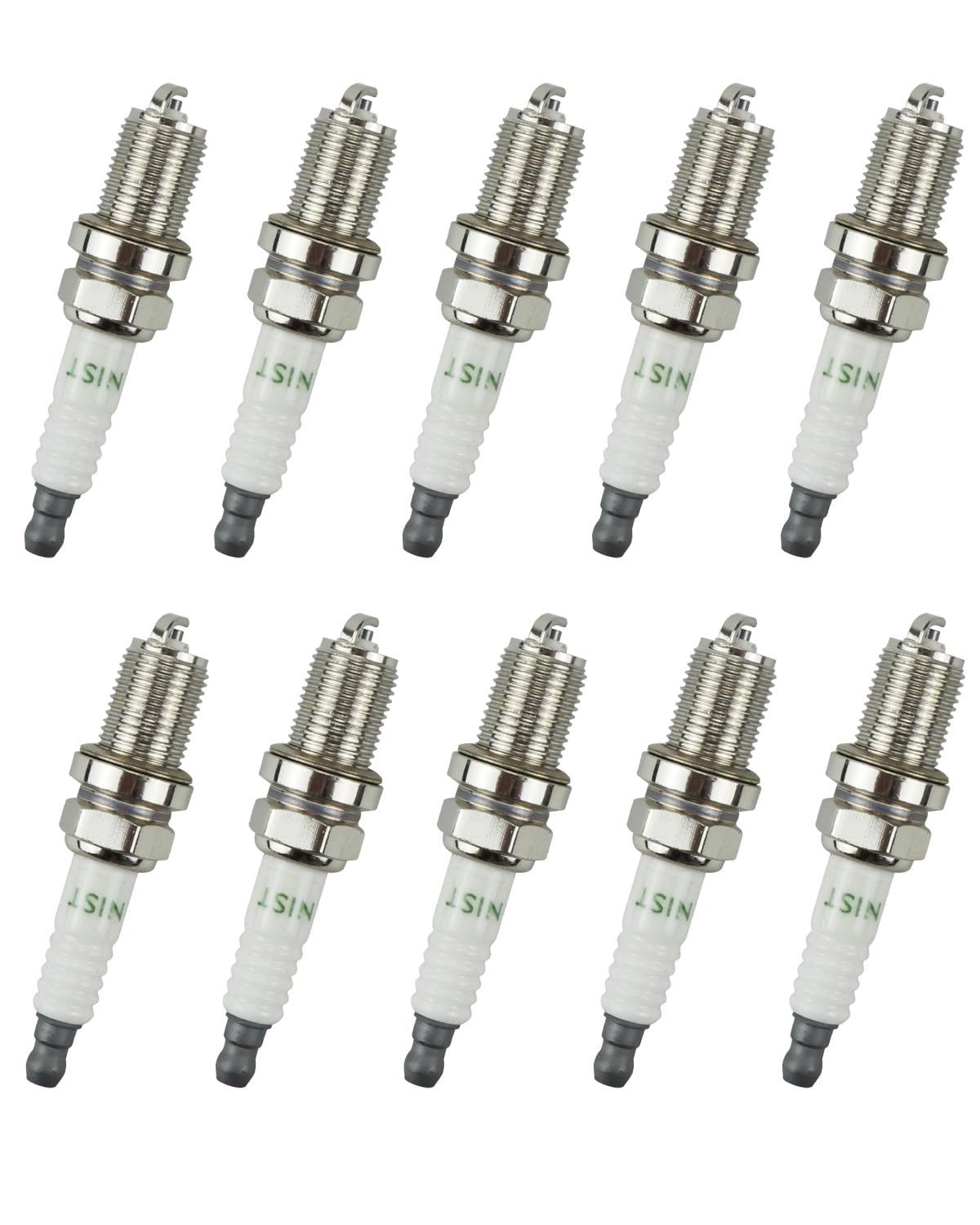 YIGUCS RC12YC spark plug close-up of ceramic tip for reliable ignition.