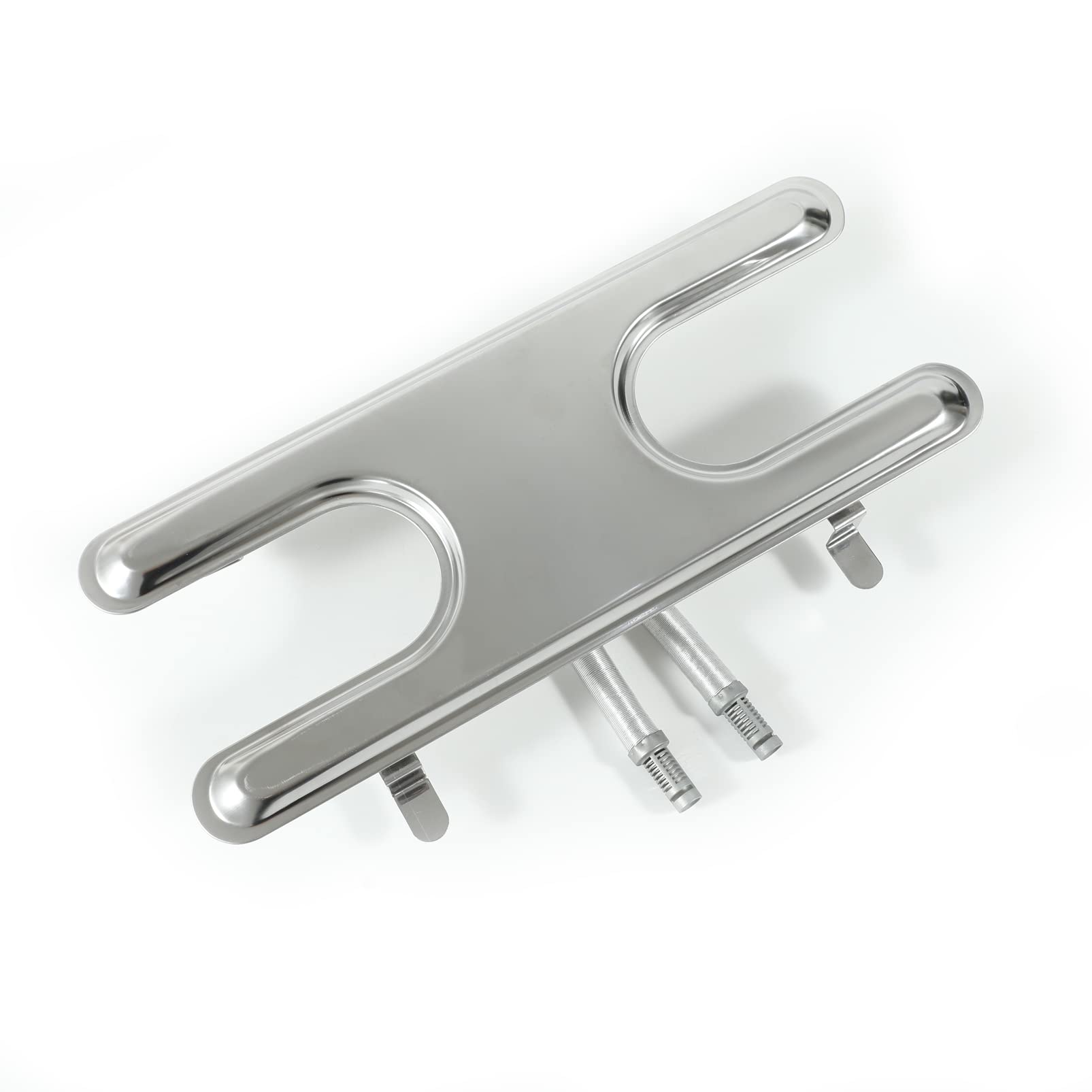 YIHAM H-Type dual-control burner front view, showcasing durable 430 stainless steel construction.