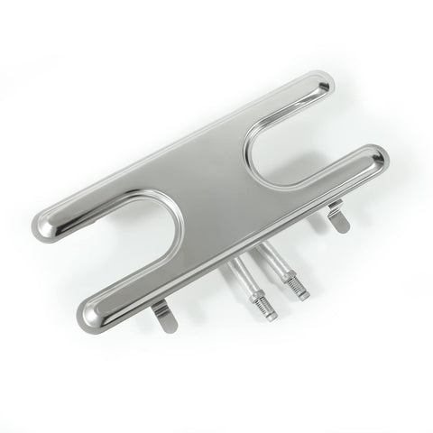 YIHAM H-Type dual-control burner front view, showcasing durable 430 stainless steel construction.