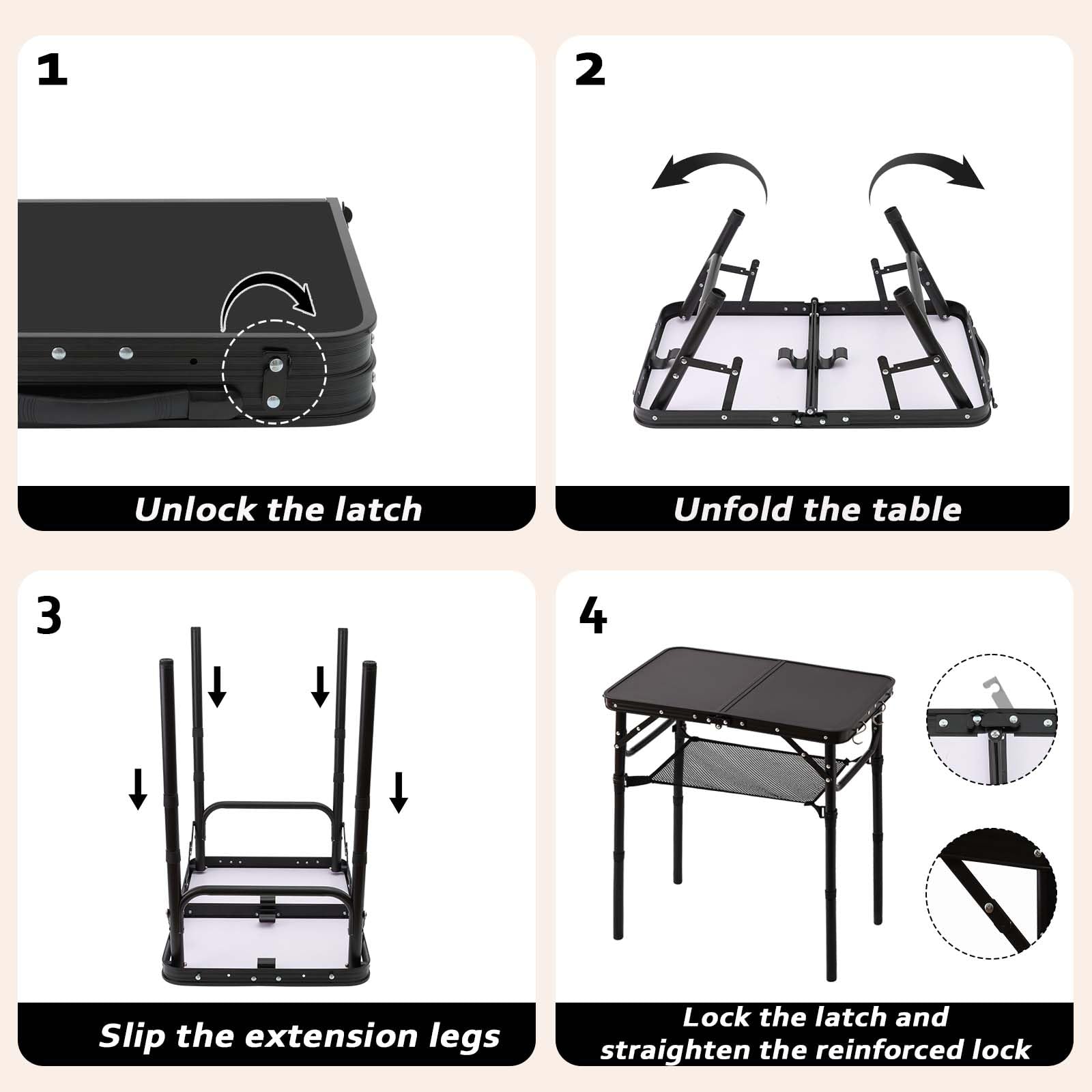YihuiKo mesh storage and S-hooks organize snacks and tools on site