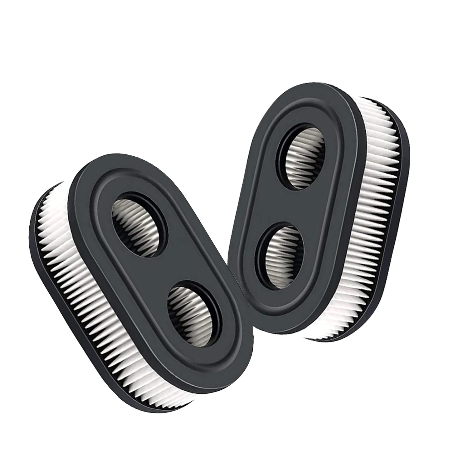 Yihzhong 593260 air filter front view for lawn mowers highlighting shape and filtration potential