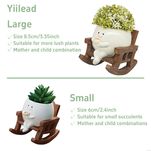 Yiilead drainage-hole planter supports healthy roots with easy watering