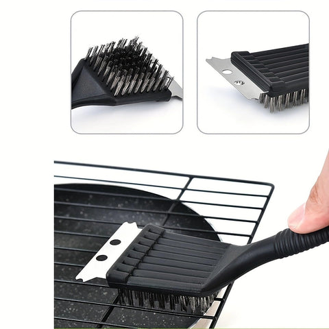YIKANGHENG plastic-handle grill brush for grilling with comfortable grip