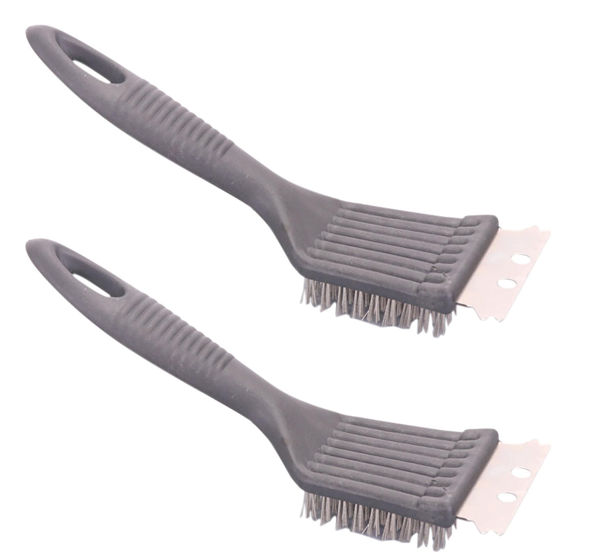 YIKANGHENG grill brush in stainless steel with plastic handle for tough grate cleaning