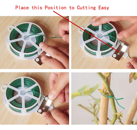 YIKANGHENG soft iron wire green with anti-rust wrap for durable plant support.