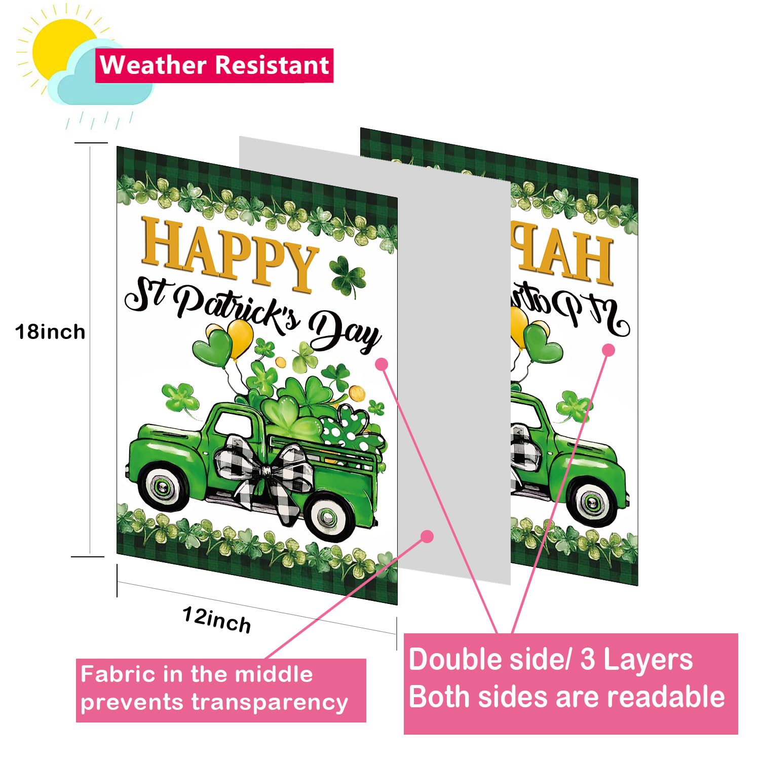 Yileqi garden flag set with holiday designs brightens the yard