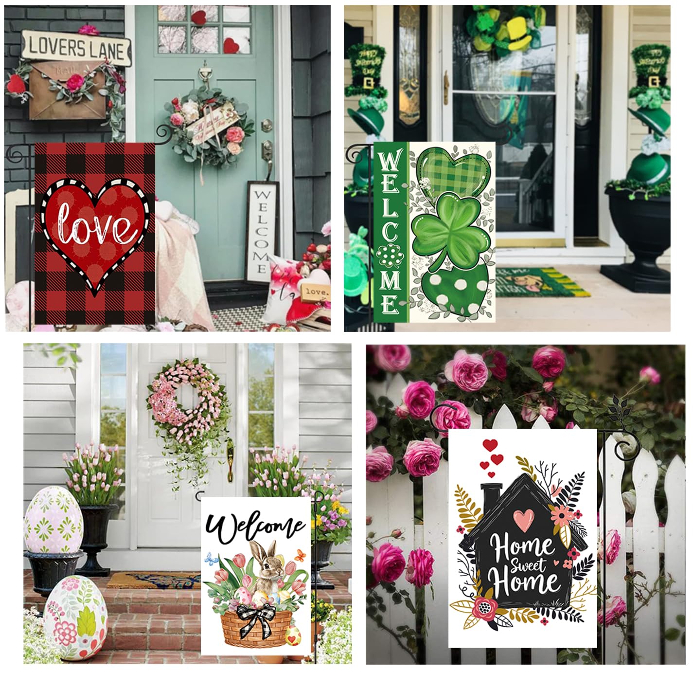 Yileqi Happy Halloween flag stands out with bold autumn motifs