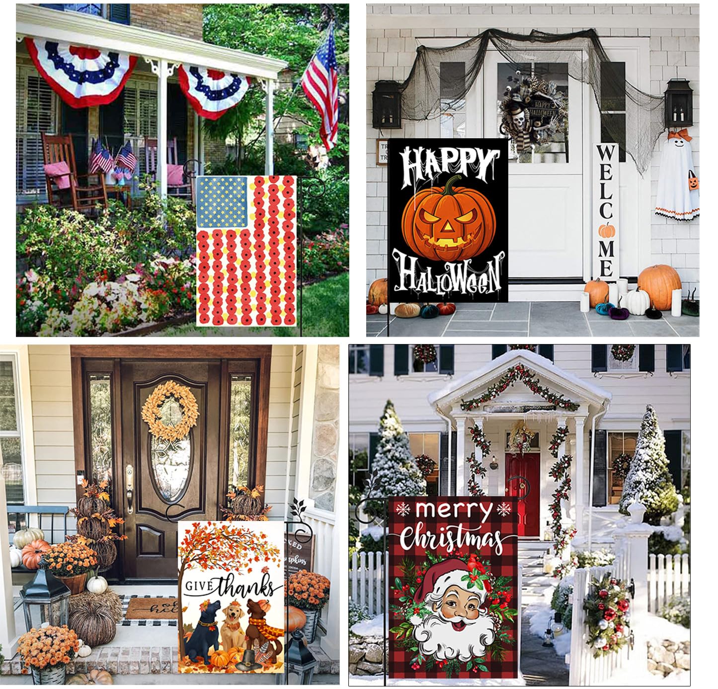Yileqi Thanksgiving flag creates warm outdoor ambiance