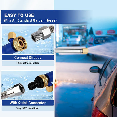 Yiliaw jet-stream nozzle delivers focused cleaning power for stubborn grime.
