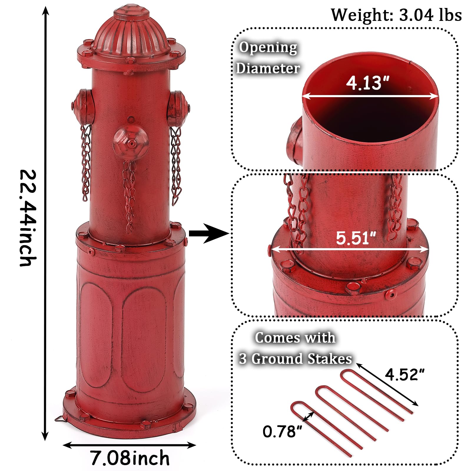 YiLifebes metal construction hydrant demonstrates durable outdoor potty solution.