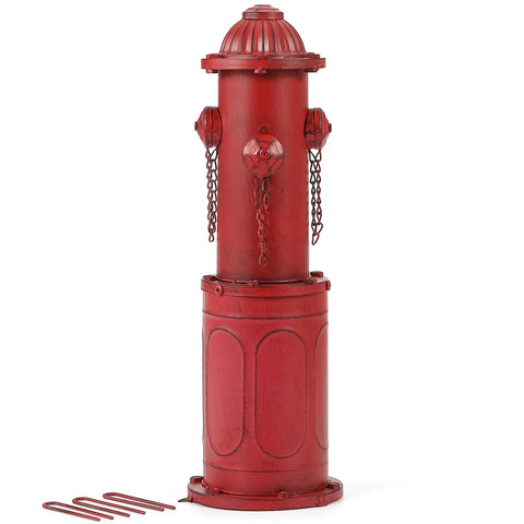 YiLifebes dog fire hydrant pee post in outdoor yard, a realistic potty training reference.