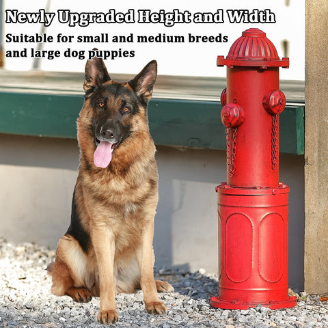 YiLifebes red hydrant with stakes supports quick, stable setup.